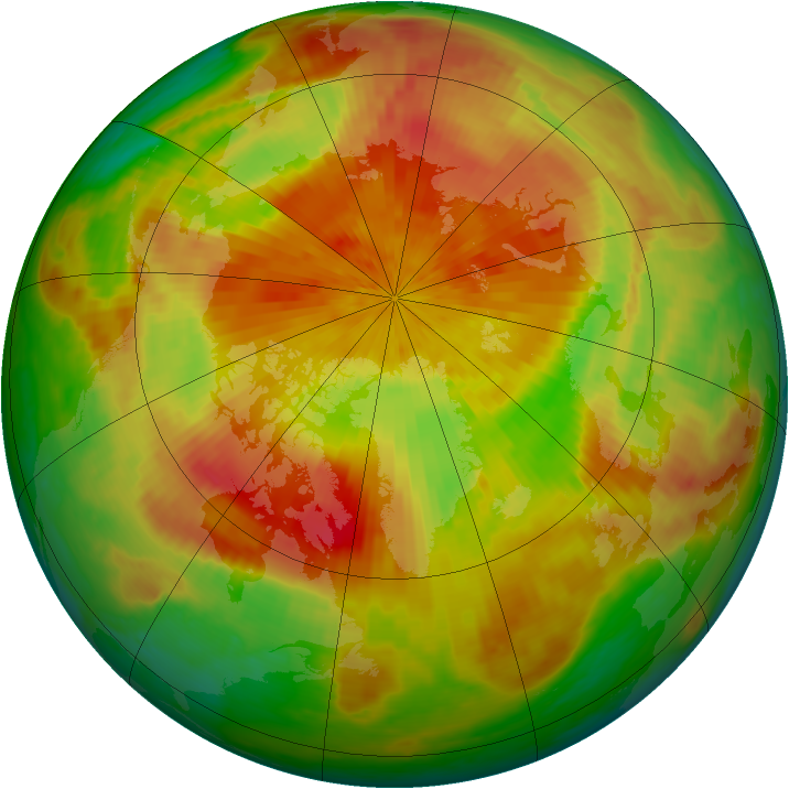 Arctic ozone map for 23 April 2001